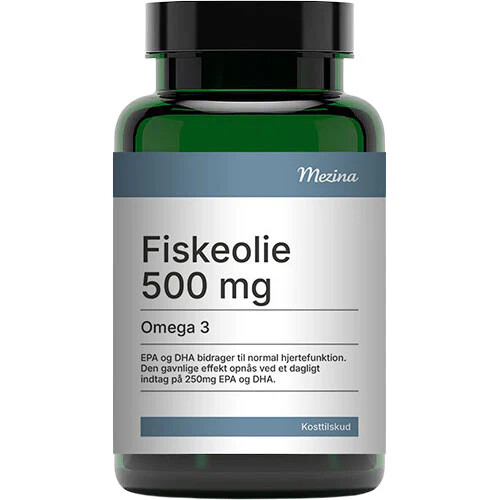 Mezina Fiskeolie Omega-3 - 500 mg